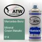 Preview: Mercedes-Benz, Mineral Green Metallic, 814: 400ml Sprühdose, von ATW Autoteile West.